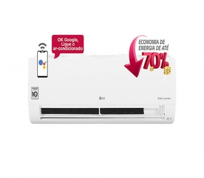 Imagem 8211 Ar Condicionado Split Hi Wall LG DUAL Inverter Voice 12000 BTUs Frio - S4-Q12JA31C - 220V