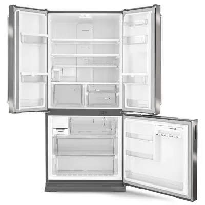 Imagem 29016 Geladeira Brastemp Frost Free BRO80AK com Ice Maker Side Inverse 540L - Inox