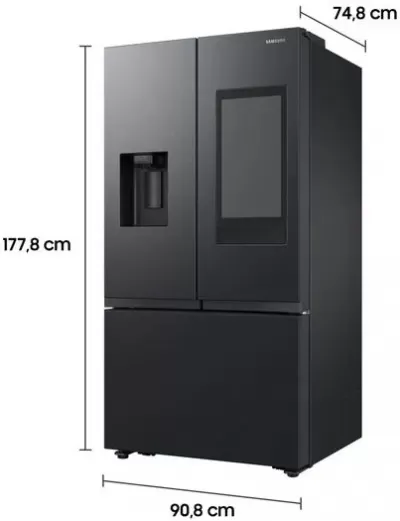 Imagem 40486 Geladeira LG SxS InstaView 647L Black Inox
