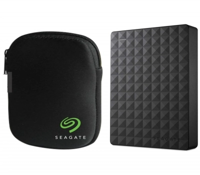 Leilão Kit HD Externo Portátil Seagate Expansion 2TB USB 3.0 + Case HD Seagate