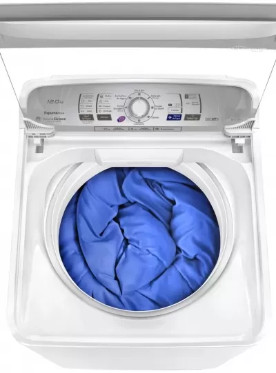 Imagem 28897 Lavadora de Roupas Panasonic NAF120B1 12Kg Cesto Inox 8 Prog de Lavagem Branca