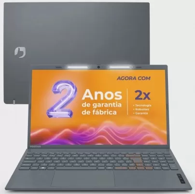 Notebook Positivo Vision C15 Intel Celeron N4020 Linux 8GB ram 240GB ssd Lumina Bar 15.6 HD - Cinza