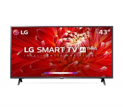 Smart TV LED 43`` Full HD LG 43LM6300PSB ThinQ AI Inteligência Artificial Leilão Smart TV LED 43`` Full HD LG 43LM6300PSB ThinQ AI Inteligência Artificial