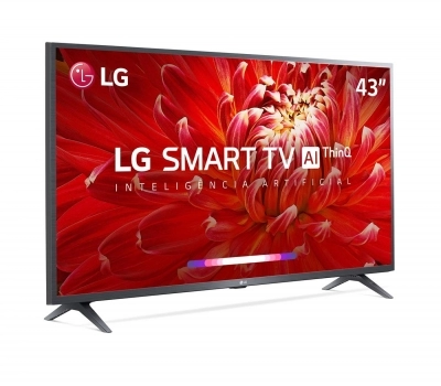 Imagem 600 Smart TV LED 43`` Full HD LG 43LM6300PSB ThinQ AI Inteligência Artificial