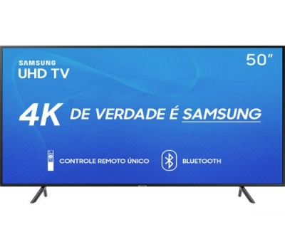 Smart TV LED 50 Samsung Ultra HD 4K com Conversor e Bluetooth Leilão Smart TV LED 50 Samsung Ultra HD 4K com Conversor e Bluetooth