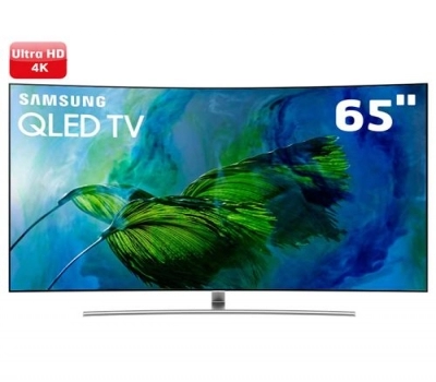 Imagem 1512 Smart TV QLED 65 UHD 4K Curva Samsung Q8C QPicture com Pontos Quânticos, HDR1500, QStyle, Design 360, One Connect, QSmart, HDMI e USB
