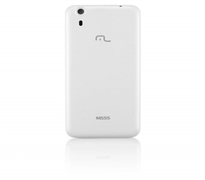 Imagem 1531 Smartphone Multilaser MS55 Colors Tela 5,5 Câmera 5.0 MP+8.0MP 3G Quad Core Ram 1GB + Flash 8GB Android 5.1 Branco